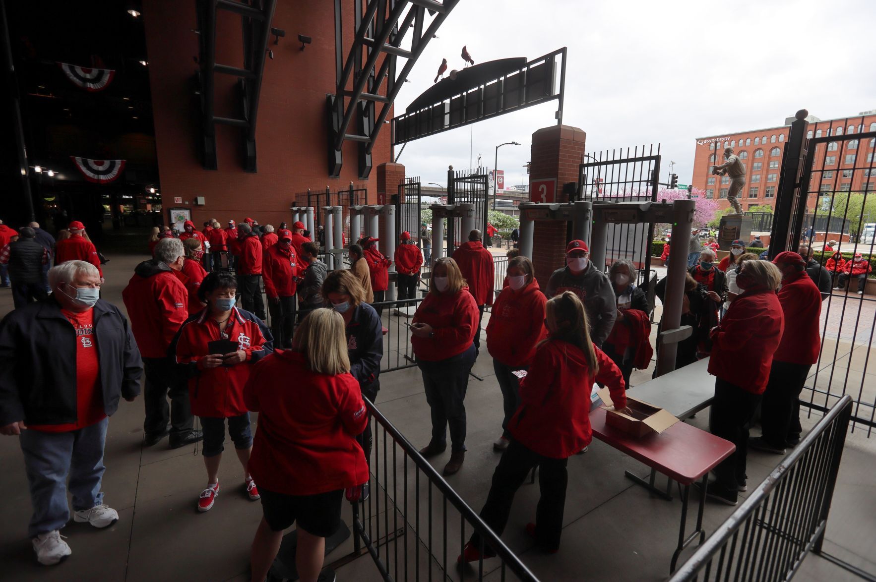 St. Louis Cardinals 2021 home opener at Busch Stadium